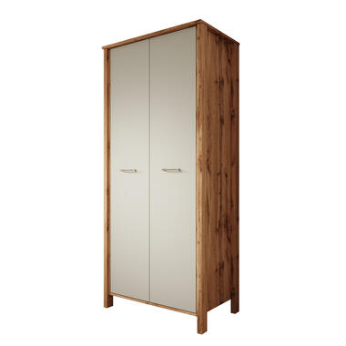 Meubella Kledingkast Isaac - Beige - 90 cm product