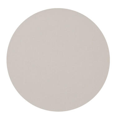 Zeller Placemats - lederlook - taupe - rond - 38 cm - tafel dekken product