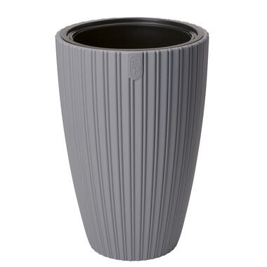 Form Plastic Plantenpot/bloempot Mika - kunststof - lichtgrijs - D40 x H58 cm product