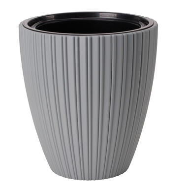 Form Plastic Plantenpot/bloempot Mika - kunststof - lichtgrijs - D30 x H32 cm product