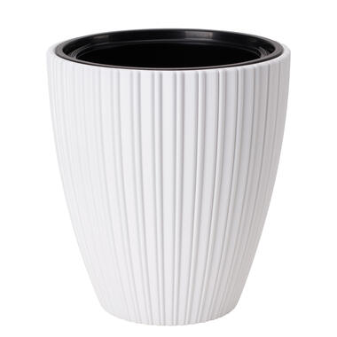 Form Plastic Plantenpot/bloempot - kunststof - wit - 30 x 32 cm product