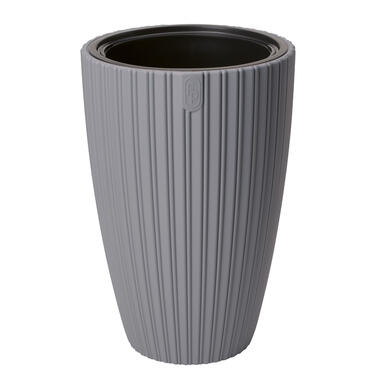 Form Plastic Plantenpot/bloempot Mika - kunststof - lichtgrijs - D30 x H48 cm product