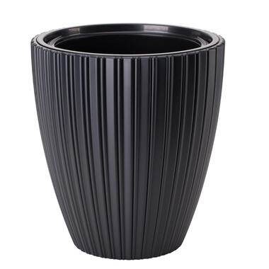 Form Plastic Plantenpot/bloempot - kunststof - zwart - 40 x 42 cm product