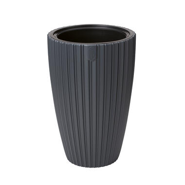 Form Plastic Plantenpot/bloempot Mika - kunststof - antraciet - D40 x H58 cm product