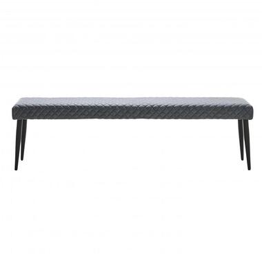 Nordic Home - Milly bench PU-leer - grijs product