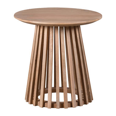 Lewis & Loft Bijzettafel Lef - FSC® mangohout - Rond ⌀50 - Naturel product