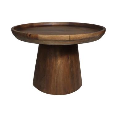 Ronde Bijzettafel Drum-60x60x40-Bruin-Mango product