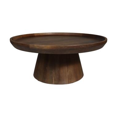 Ronde Salontafel Drum-75x75x32-Bruin-Mango product