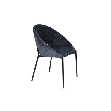 Eetkamerstoel Grijs Stof - Zithoogte 51cm - 48x64x84cm - Dando product