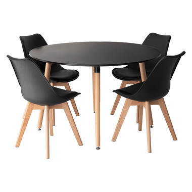 Happy Garden Tafel en stoelen - Zwart - MDF product