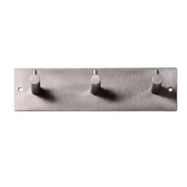 Siro Kapstok - 3 ophang haken - RVS - zilver - 19 x 5 cm product