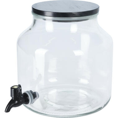 Excellent Houseware Drank dispenser Beverages Tap - 5.2 Liter - glas product