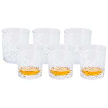 Excellent Houseware glazen Palm Springs - 6x - transparant - 340 ml product