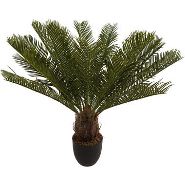 Lesli Living Kunstplant Tropische Palm - in binnenpot - 60 cm - zijde product