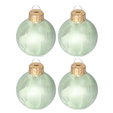 Othmar Decorations Kerstballen - 16x -4 cm - groen -glas product