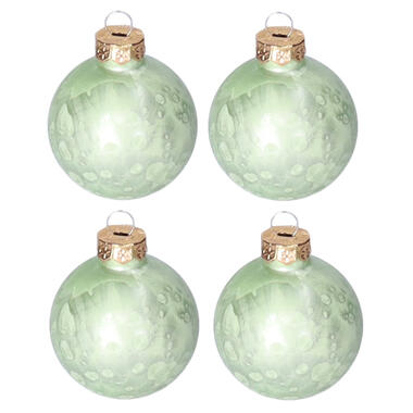 Othmar Decorations Kerstballen - 12x -6 cm - groen -glas product