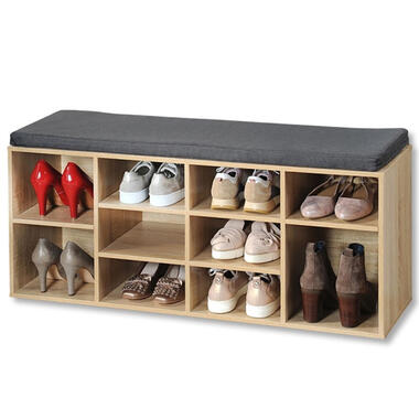 Kesper Schoenenrek/kast met zitvlak - hout - 103 x 30 x 48 cm product