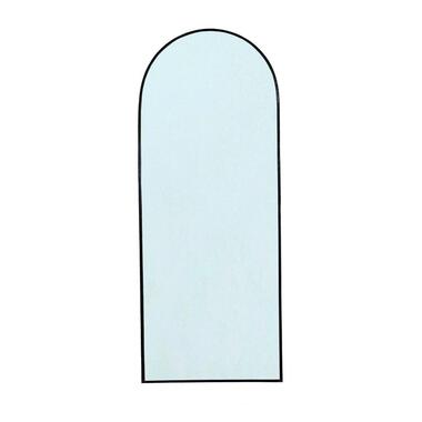 Staande Spiegel - Zwart Metaal - 80x3x200cm - Bowie