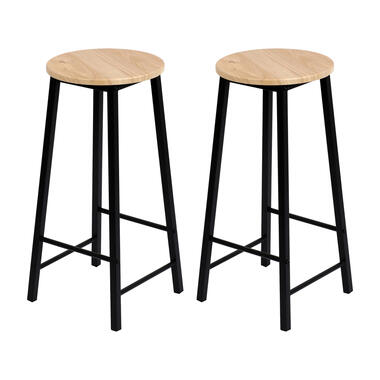 Urban Living Barkrukken set van 2x stuks - D30 x H70 cm product