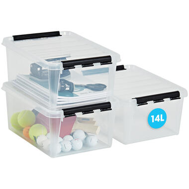 Set van 3 - Stevige Opbergbox 14L - SmartStore 40x30x18cm product