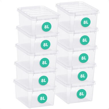 Set van 10 - Stevige Opbergbox 8L - SmartStore 34x25x16cm product