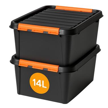 SmartStore Stevige Opbergbox 14L Set van 2 - 40x30x19cm product