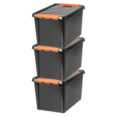 Set van 3 - Stevige Opbergbox 50L - SmartStore 59x39x34cm product