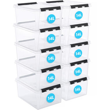 Set van 10 - Stevige Opbergbox 14L - SmartStore 40x30x18cm product