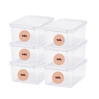 Set van 6 - Stevige Opbergbox 14L - SmartStore 40x30x18cm product