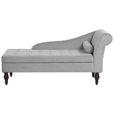 PESSAC - Chaise longue - Grijs - Rechterzijde - Fluweel product