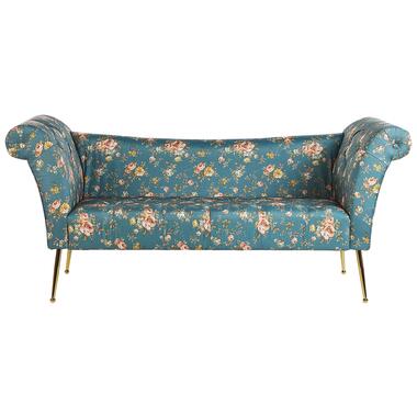 NANTILLY - Chaise longue - Blauw - Symmetrisch - Fluweel product