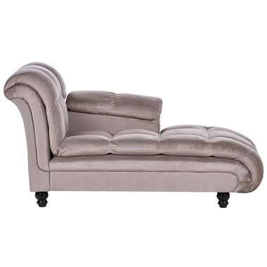 LORMONT - Chaise longue - Bruin - Linkerzijde - Polyester product