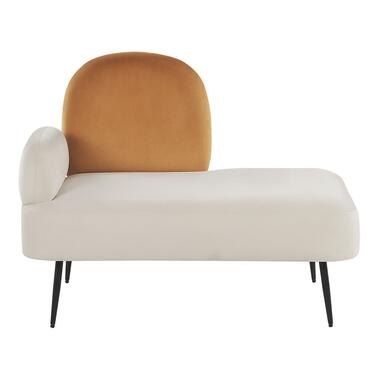 ARCEY - Chaise longue - Wit - Fluweel product