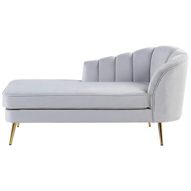 ALLIER - Chaise longue - Grijs - Rechterzijde - Fluweel product