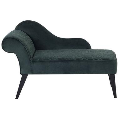 BIARRITZ - Chaise longue - Groen - Linkerzijde - Fluweel product