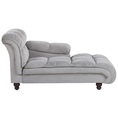 LORMONT - Chaise longue - Grijs - Linkerzijde - Fluweel product