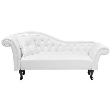 LATTES - Chaise longue - Wit - Linkerzijde - Kunstleer product