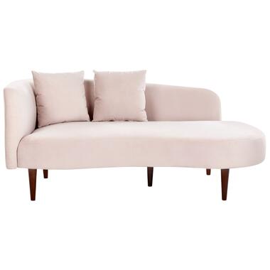 CHAUMONT - Chaise longue - Roze - Rechterzijde - Fluweel product