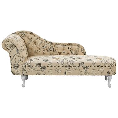 NIMES - Chaise longue - Beige - Linkerzijde - Polyester product