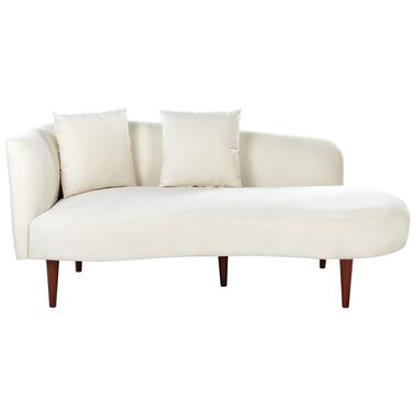 CHAUMONT - Chaise longue - Crème - Linkerzijde - Fluweel product