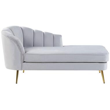 ALLIER - Chaise longue - Grijs - Linkerzijde - Fluweel product