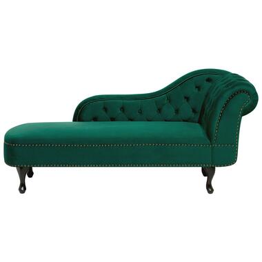 NIMES - Chaise longue - Groen - Rechterzijde - Fluweel product