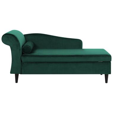 LUIRO - Chaise longue - Groen - Linkerzijde - Fluweel product