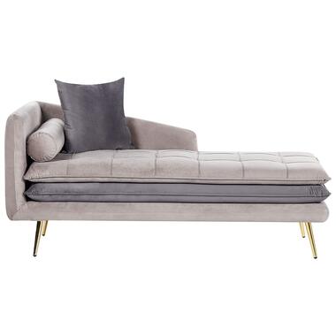 GONESSE - Chaise longue - Beige - Fluweel product