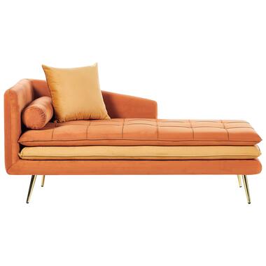 GONESSE - Chaise longue - Oranje - Fluweel product