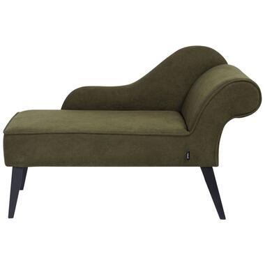 BIARRITZ - Chaise longue - Olijfgroen - Rechtszijdig - Polyester product