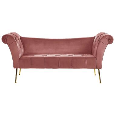 NANTILLY - Chaise longue - Roze - Symmetrisch - Fluweel product