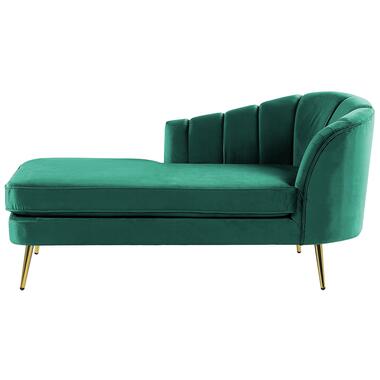 ALLIER - Chaise longue - Groen - Rechterzijde - Fluweel product