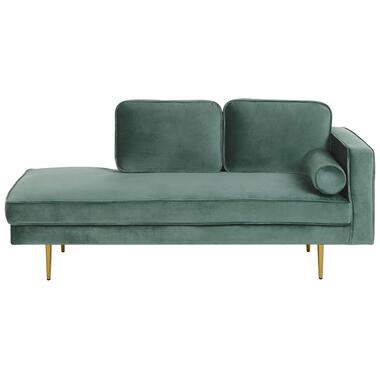 MIRAMAS - Chaise longue - Groen - Rechterzijde - Fluweel product