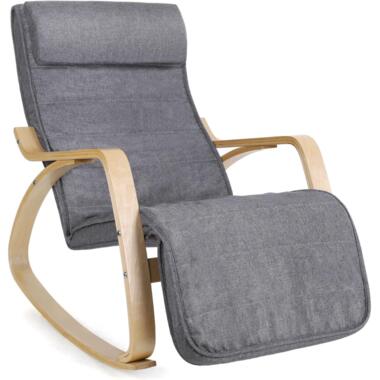 Parya Home Fauteuil Schommelstoel Grijs product